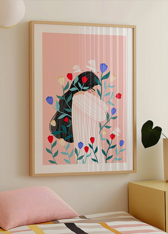 Beige abstrakte Formen