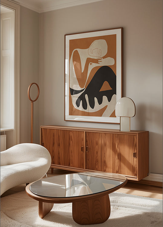 Abstraktes Kunstfiguren-Poster