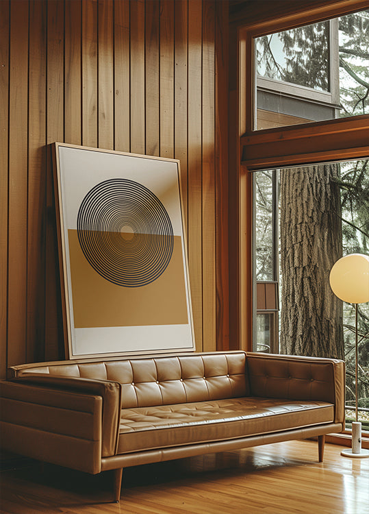 Poster mit konzentrischen Reflexionen