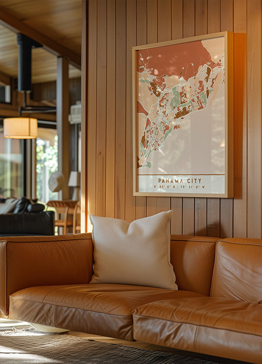 Black Maps Erdtöne 63 Poster