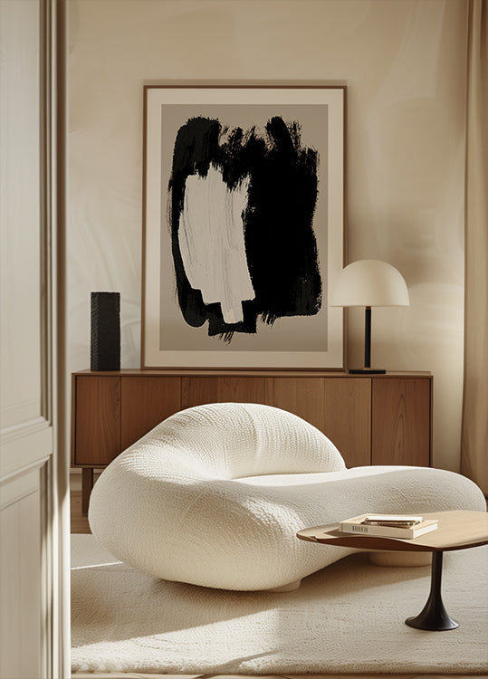 Abstraktes Pinselplakat