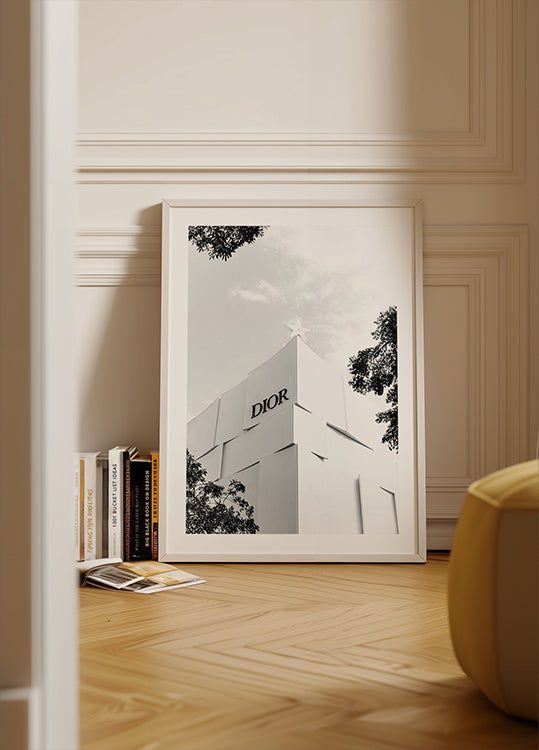 Dior Miami Boutique Schwarz-Weiß-Poster