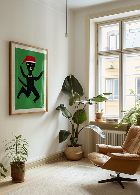 Weihnachtskatzenplakat