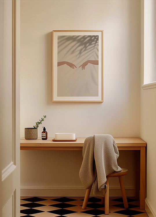 Harmonie 1, Reaching Hands and Shadows Poster