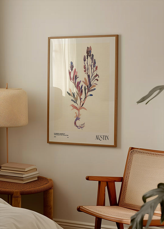 Sammlung von Aquarelldrucken. Blumenmarkt – Austin