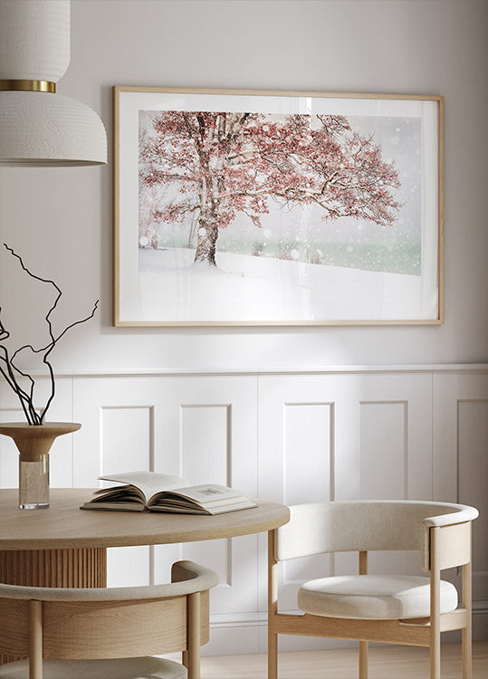 Schnee am See Poster