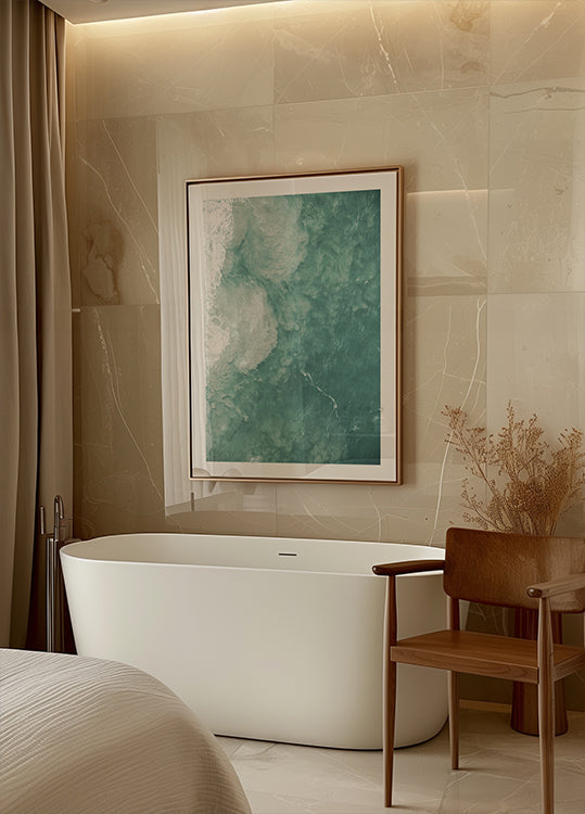 Sanfter Wirbel des Ozeans