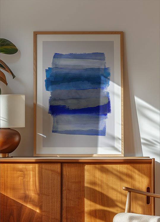 Abstrakte Pinselstriche 45Y Poster