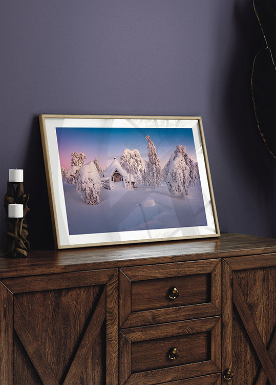 Poster „Zuhause, süßes Zuhause“.