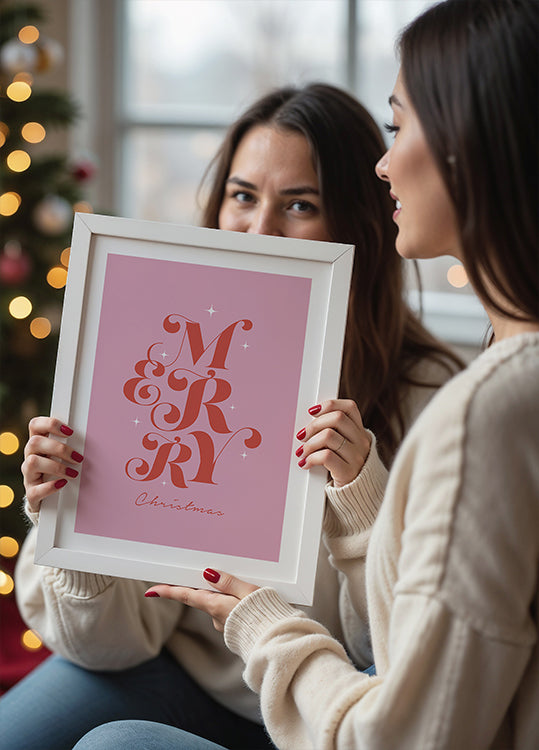 Frohe Weihnachten-Plakat