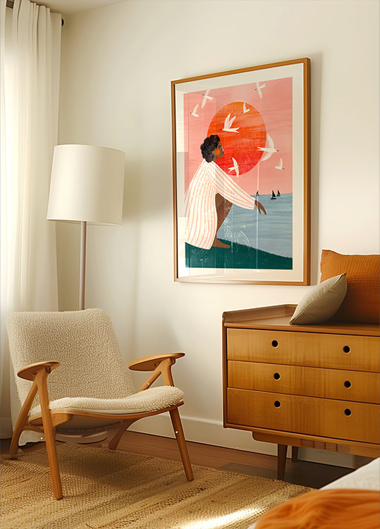 Sonnenuntergang auf meinem eigenen Poster