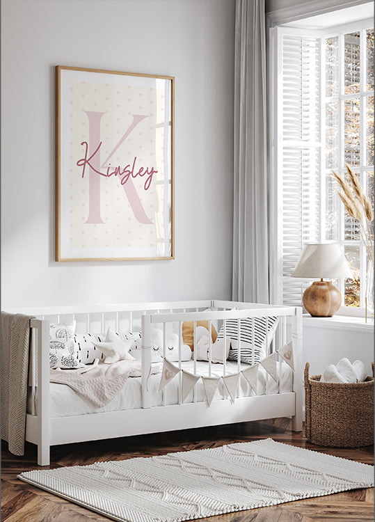 Personalisiertes Poster mit Anfangsnamen