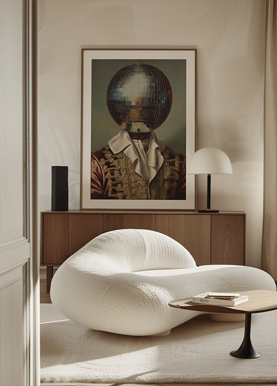 DiscoHead King / Verändertes Collage-Kunstposter