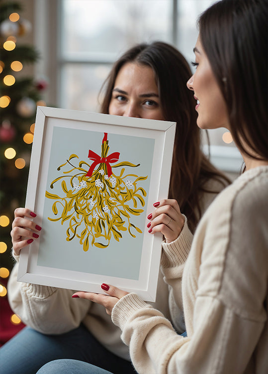 Mistelzweig für Weihnachtsplakat