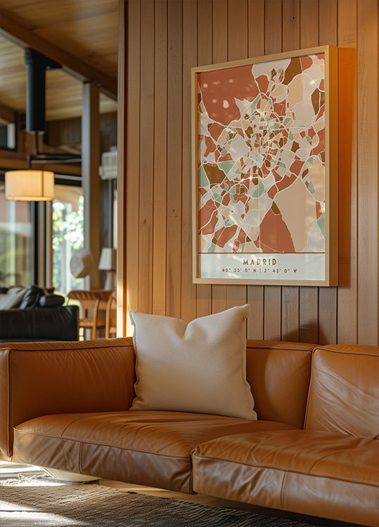 Black Maps Erdtöne 44 Poster