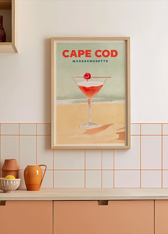Großes Cape Cod Cocktail-Poster