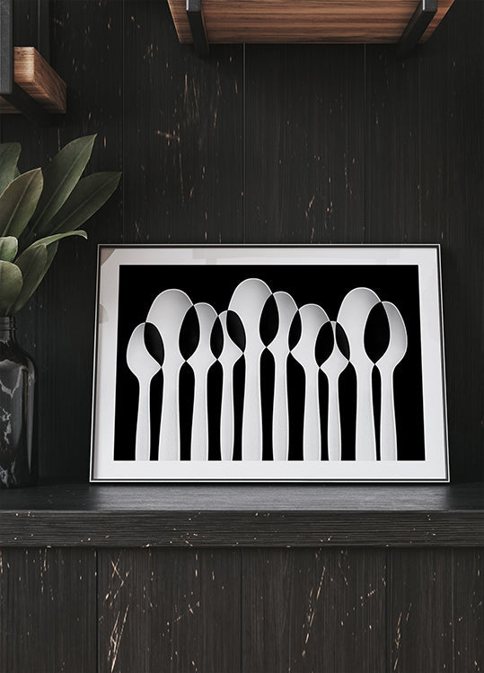 Löffel-Zusammenfassung: Waldplakat