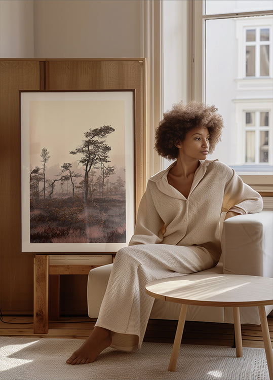 Skulpturale Bäume Poster