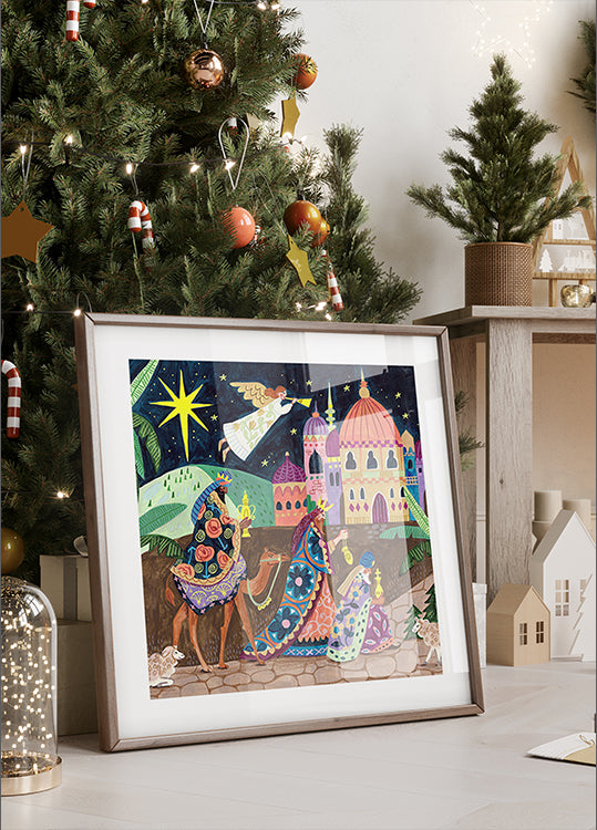 Drei weise Männer in der Nacht Poster