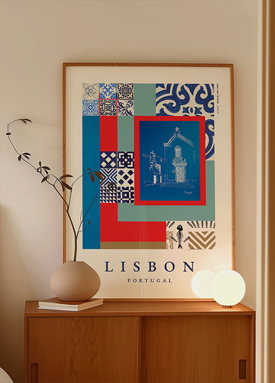 Lissabon-Fassadenplakat