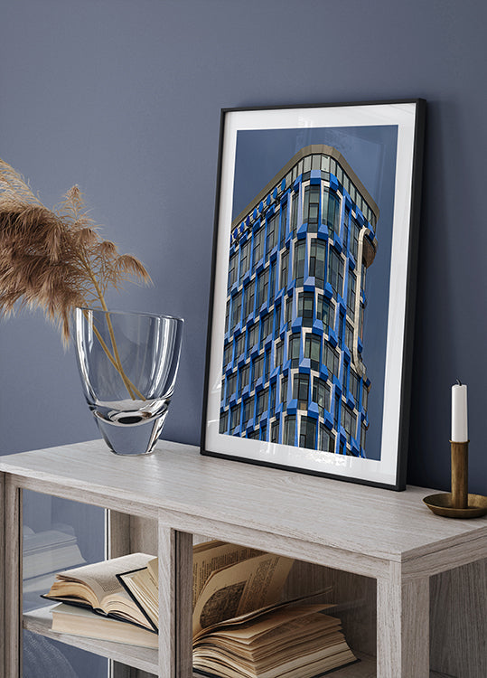 Rhythmus in Blau Poster