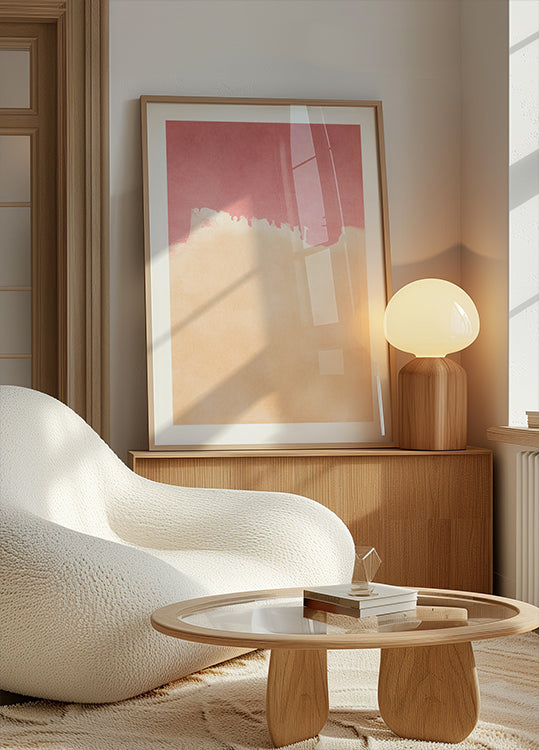 PFIRSICHIGES ROSA HIMMEL-Poster