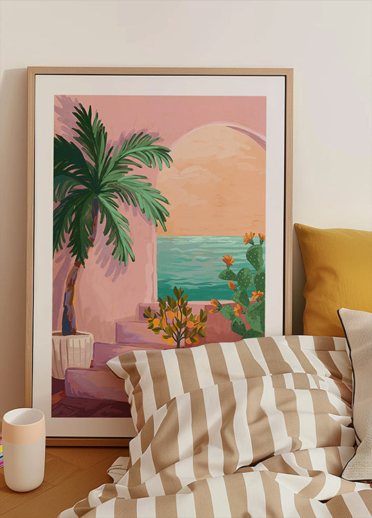 Poster „Treppe zum Paradies“.