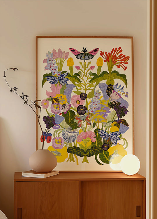 Abstrakte Herbstblumen