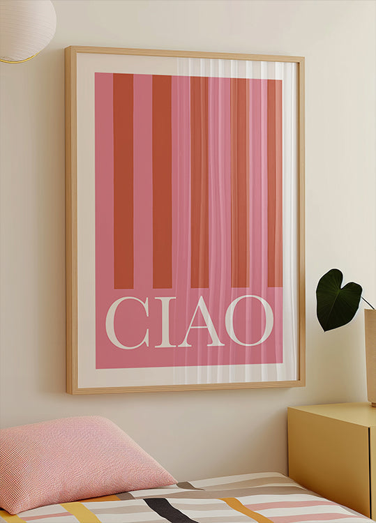 Ciao Stripes Poster
