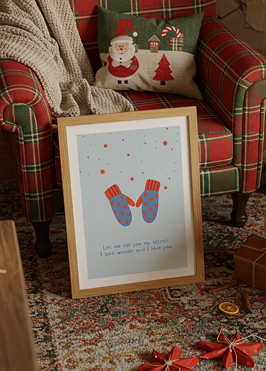 Ich liebe den Winter und ich liebe dich Poster