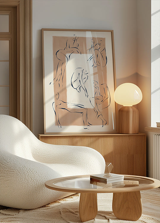 Nehmen Sie eine Pose ein