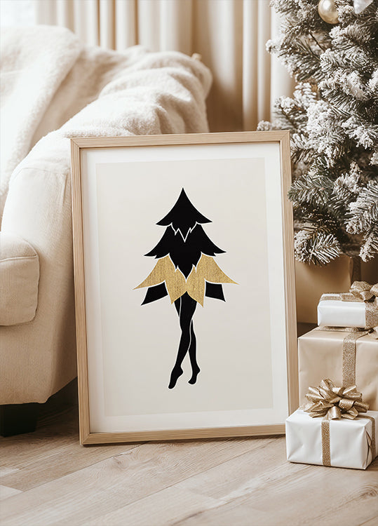 Lady Gaga zu Weihnachten (Vers.2) Poster