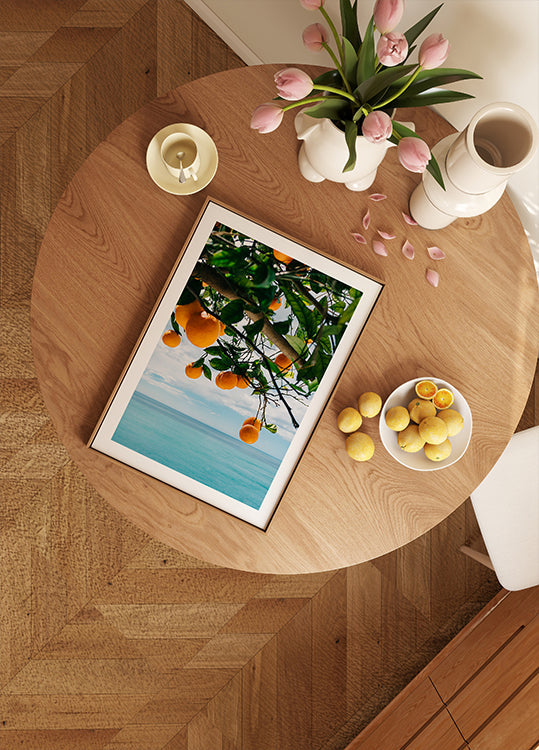 Amalfi Coast Oranges IV Poster