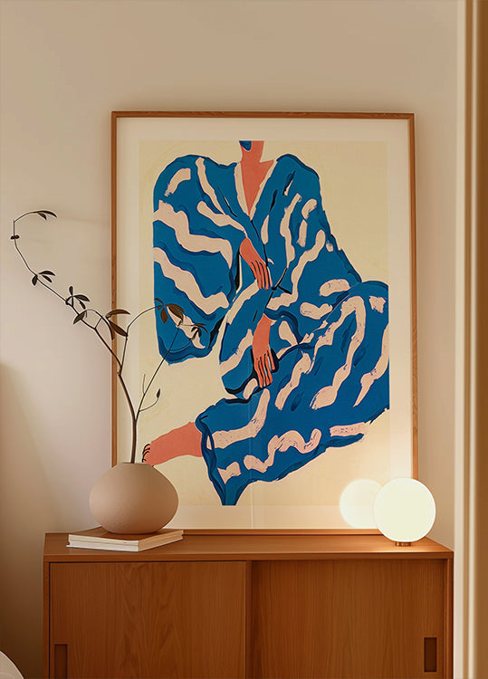 Porträt-Indigoreverie-Poster