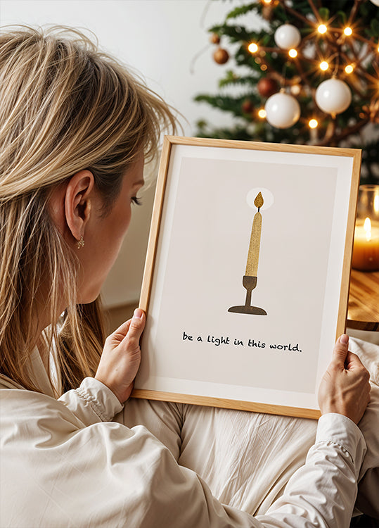 Seien Sie ein Lichtplakat