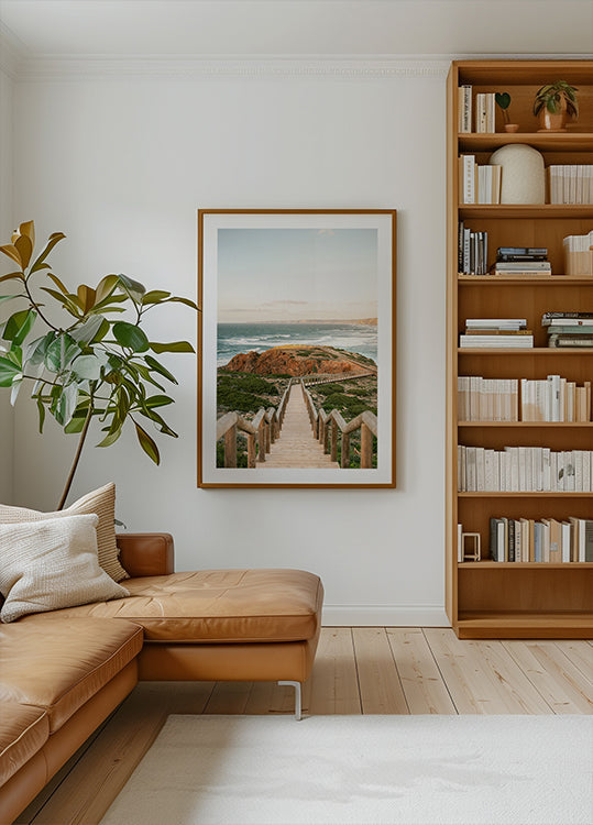 Gehweg in die Algarve Poster