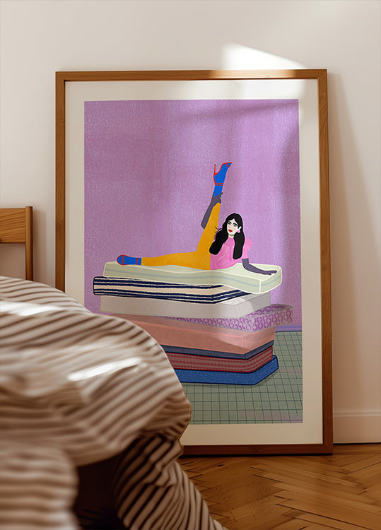 Heben Sie Ihr Bein bis zum Kopf