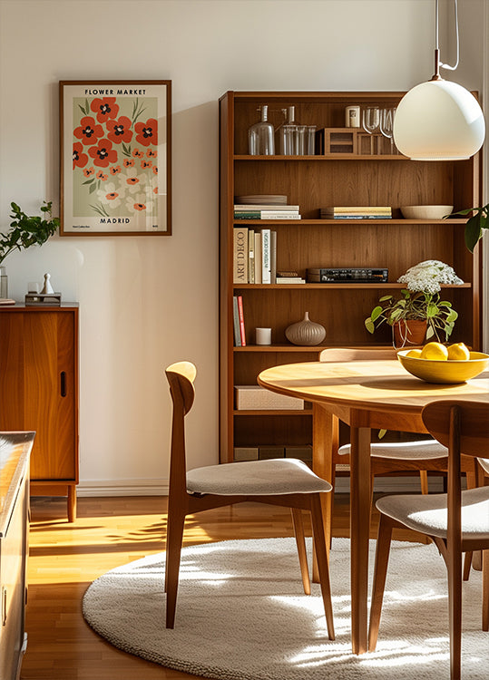 Blumenmarkt Madrid Poster