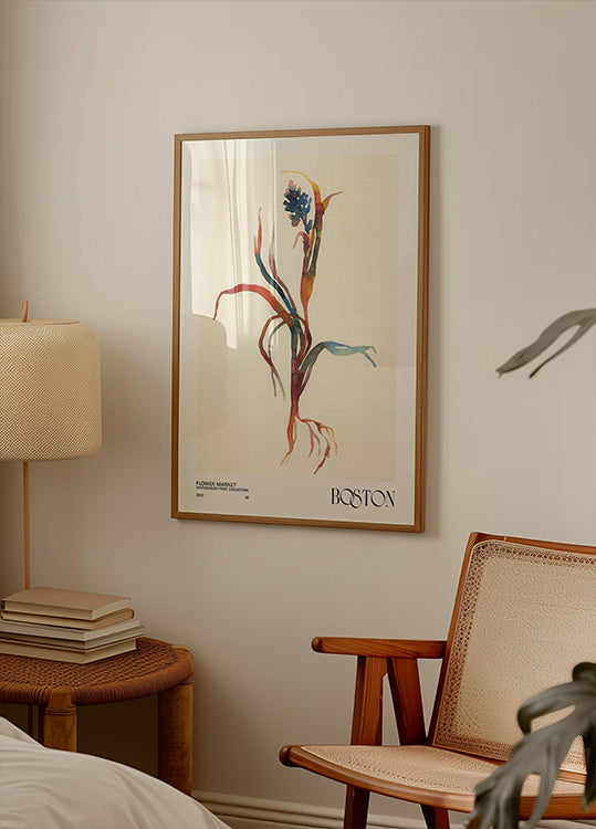 Sammlung von Aquarelldrucken. Blumenmarkt – Boston