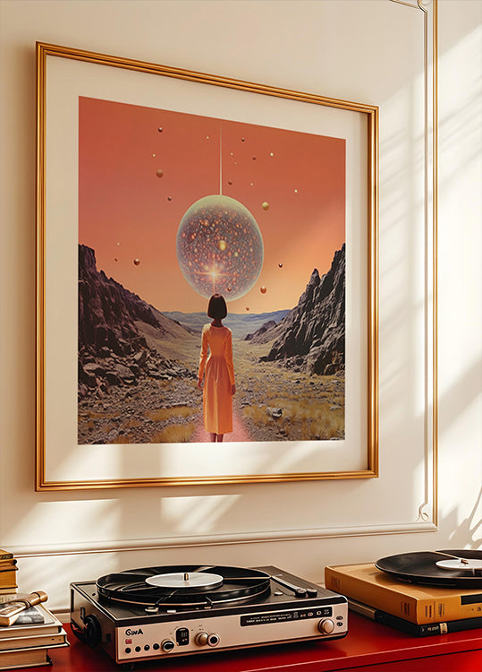 Ein Space Disco Collage Art Poster