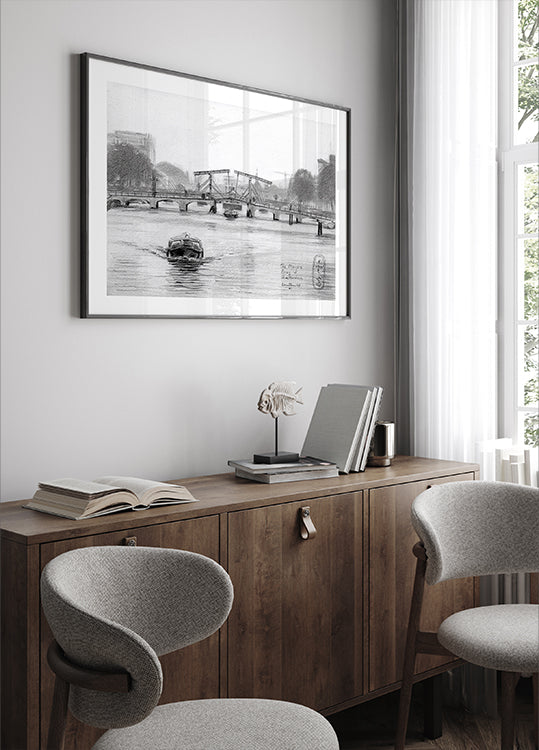 Die Magere Brug in Amsterdam – 23.11.09 Poster