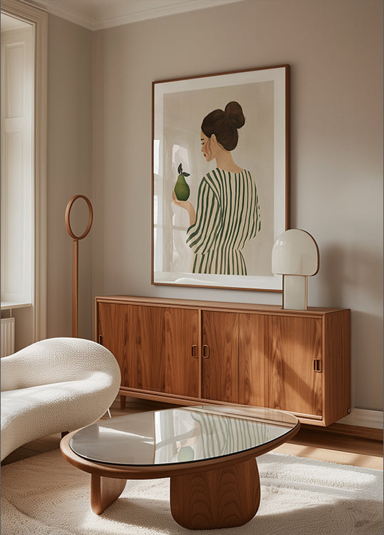 Die Frau und die Birne