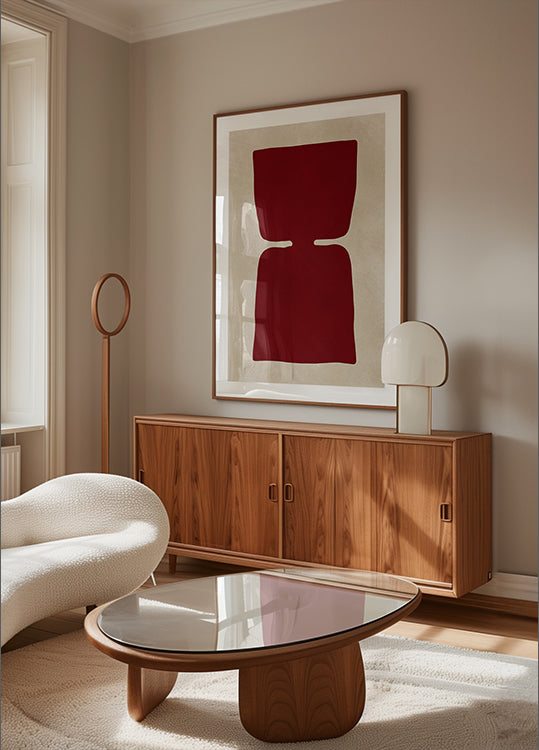 Organisches und abstraktes 4-Poster