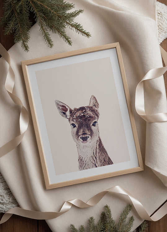 Rehkitz-Rosé-Beige-Poster