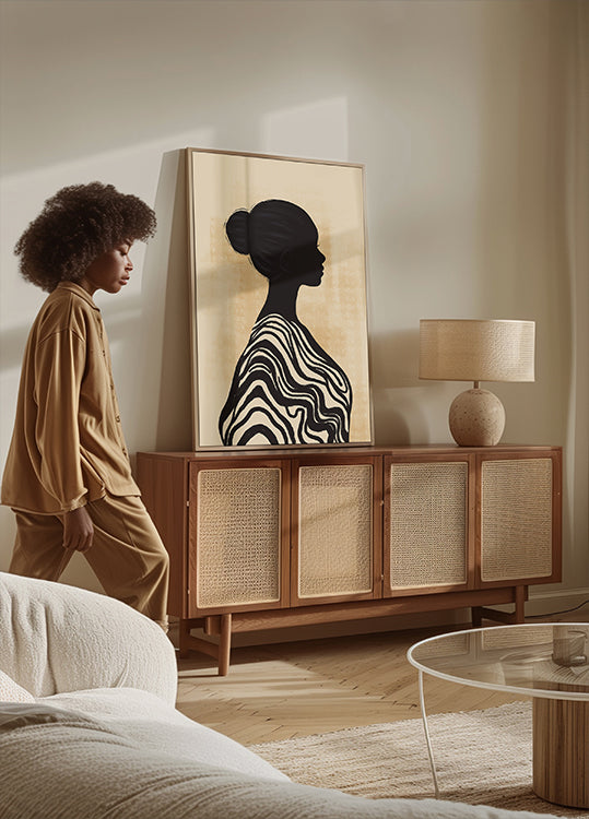 Elegantes Silhouette-Poster