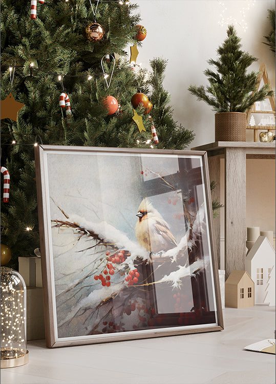 Winter- und gefiederte Barsch-Poster