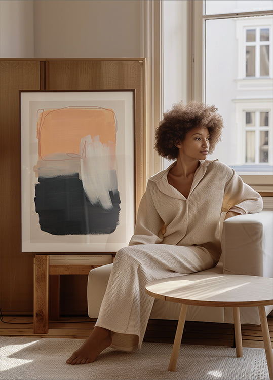 Abstrakte Pinselstriche 122 Poster