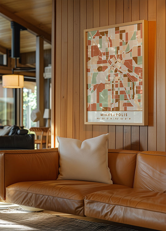 Black Maps Erdtöne 55 Poster