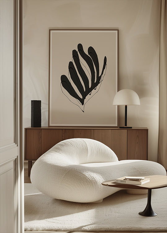 Abstrakte Blattlinien