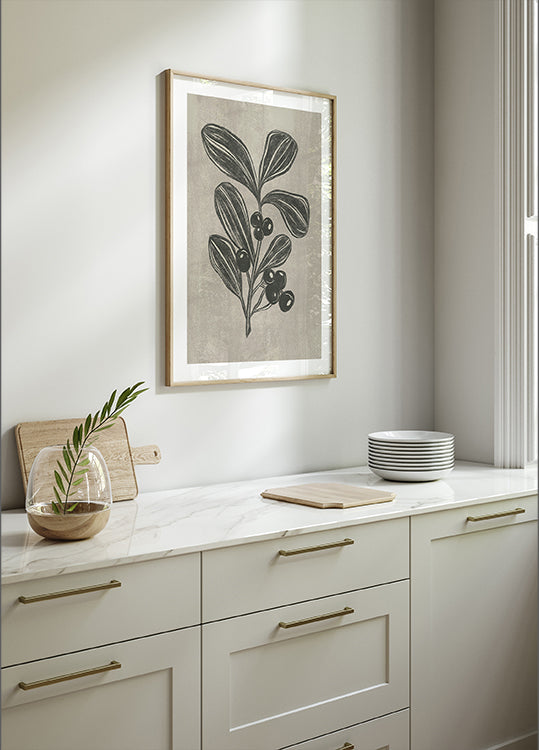 Winter-Beeren-Poster